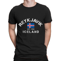 Trending Reykjavik Iceland Est. 1785 Flag Souvenir Gift T-shirt | Artistshot