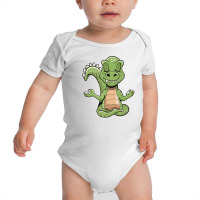 Dino Yoga Dinosaur T Shirt Meditating T Rex Yogasaurus Tee Baby Bodysuit | Artistshot