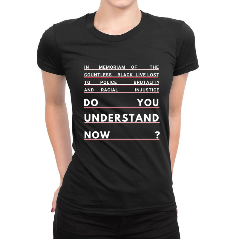 Do You Understand Now  61 Ladies Fitted T-Shirt by JudithPlagmann | Artistshot