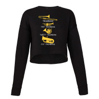 Funny Types Of Trombones Cropped Sweater | Artistshot