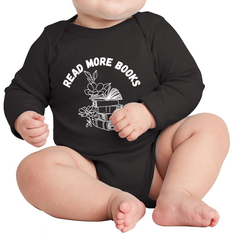 Trending Read More Books-nohbl Long Sleeve Baby Bodysuit by Pannell Quintero | Artistshot