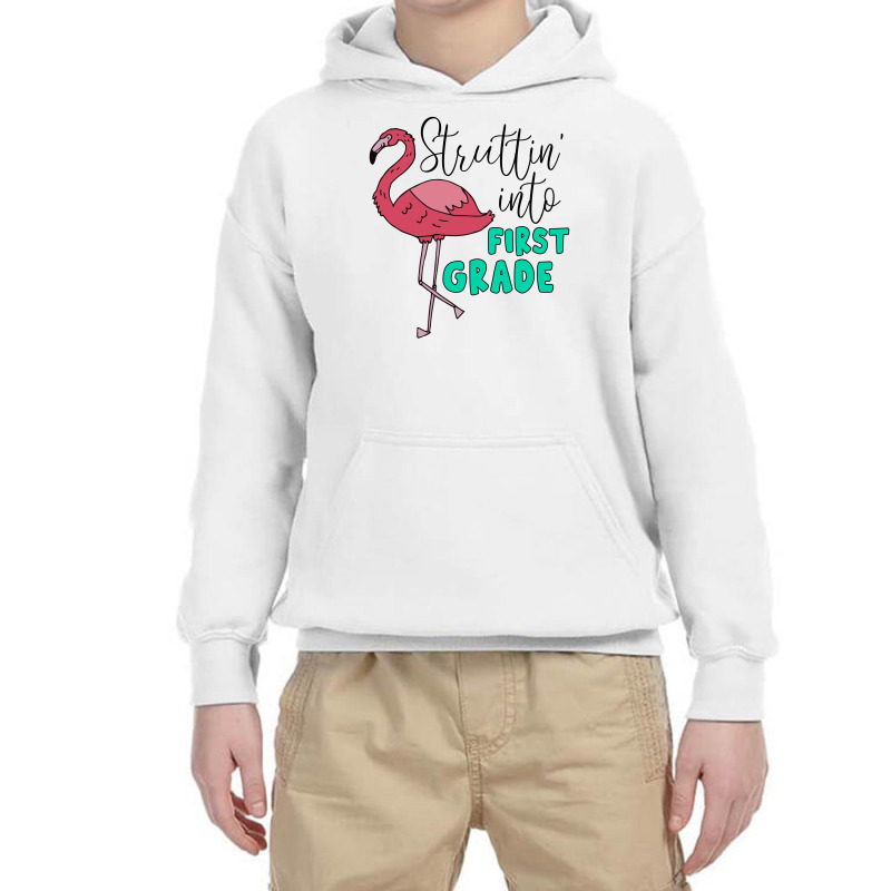 Struttin' Into First Grade For Light Youth Hoodie by autlu2024 | Artistshot