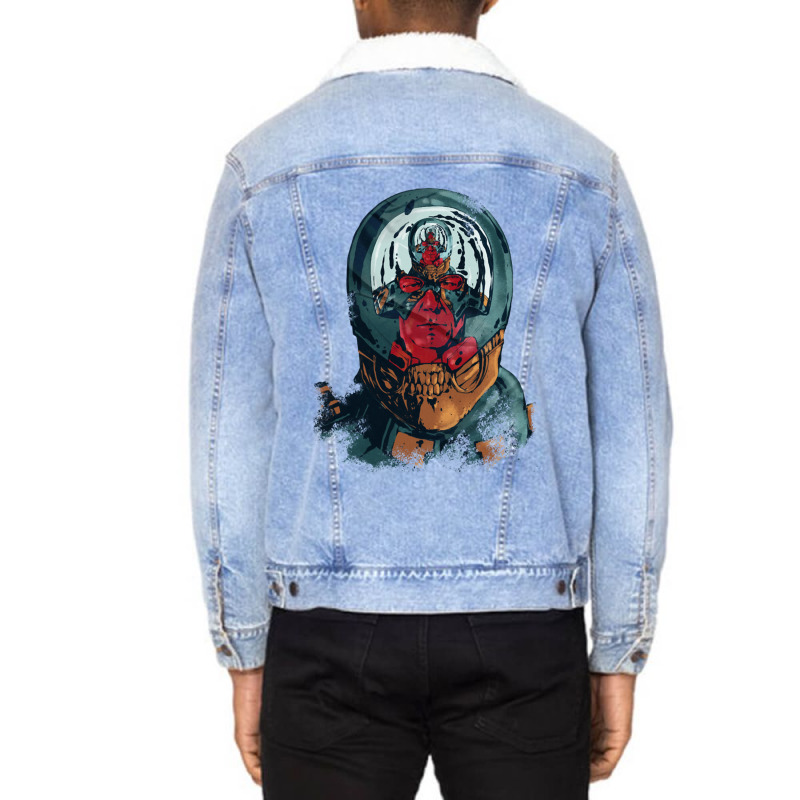 Peacemaker Vs Bloodsport ( Unisex Sherpa-lined Denim Jacket | Artistshot