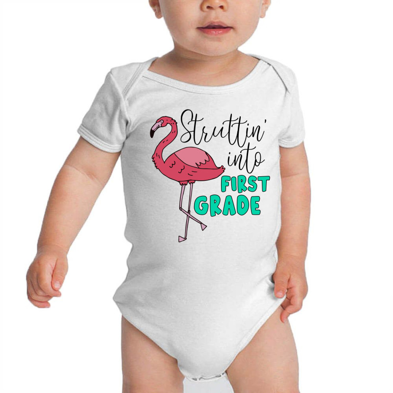 Struttin' Into First Grade For Light Baby Bodysuit by autlu2024 | Artistshot