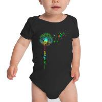 Dsp Dandelion Do What You Love Nurse Rainbow Women Gift Baby Bodysuit | Artistshot