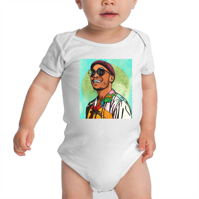 Head Of Hiphop Baby Bodysuit by amelie | Artistshot