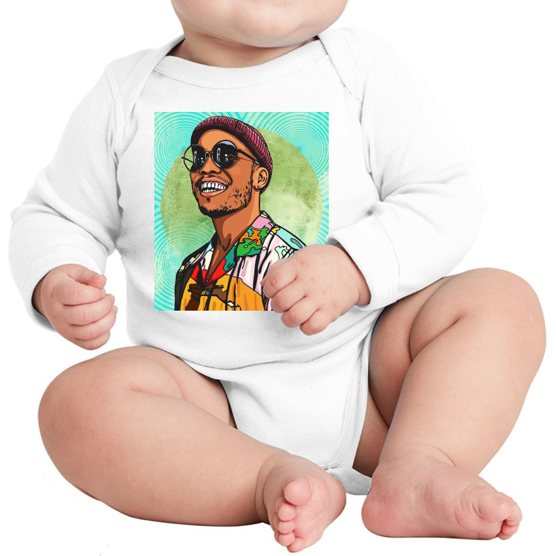 Head Of Hiphop Long Sleeve Baby Bodysuit by amelie | Artistshot