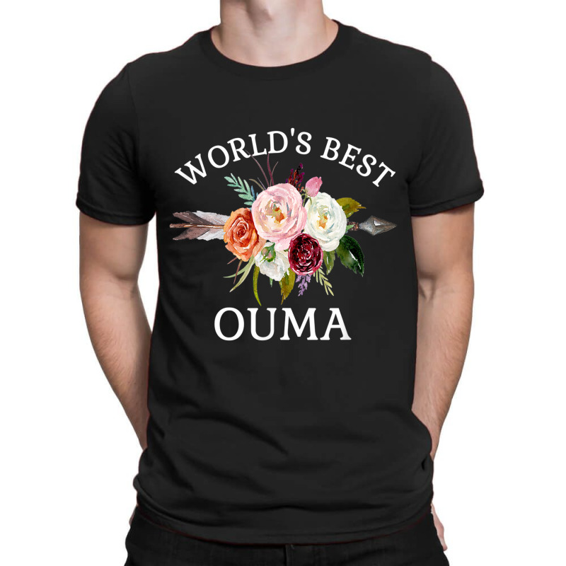 World's Best Ouma Rustic Arrow Flower Bouquet Grandma T-shirt | Artistshot