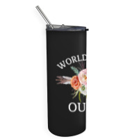 World's Best Ouma Rustic Arrow Flower Bouquet Grandma Skinny Tumbler | Artistshot