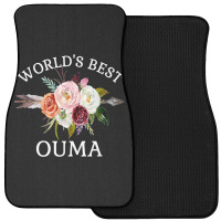 World's Best Ouma Rustic Arrow Flower Bouquet Grandma Front Car Mat | Artistshot