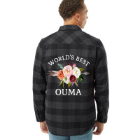 World's Best Ouma Rustic Arrow Flower Bouquet Grandma Flannel Shirt | Artistshot