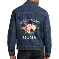 World's Best Ouma Rustic Arrow Flower Bouquet Grandma Men Denim Jacket | Artistshot