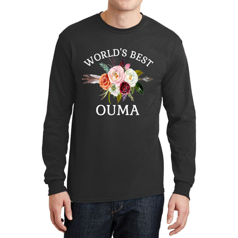 World's Best Ouma Rustic Arrow Flower Bouquet Grandma Long Sleeve Shirts | Artistshot