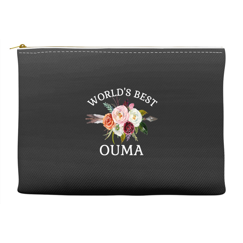 World's Best Ouma Rustic Arrow Flower Bouquet Grandma Accessory Pouches | Artistshot