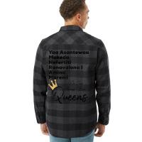 Yaa Makeda Nefertiti Ranavalona Amina Moremi S History _002 Flannel Shirt | Artistshot