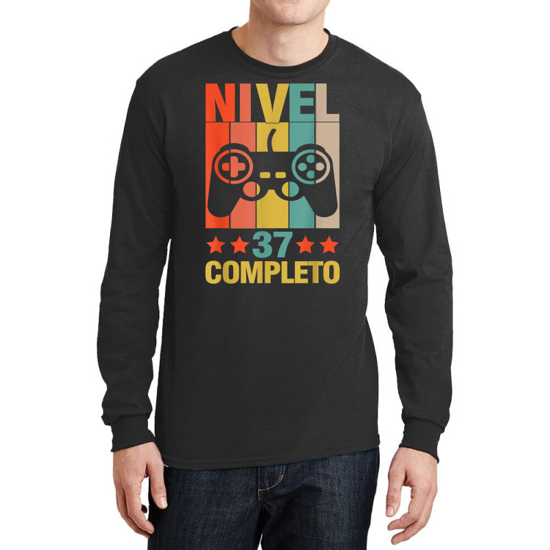 37th Birthday Spanish Nivel 37 Cumpleaños 37 Años Español T Shirt Long Sleeve Shirts by anselmpru9bt | Artistshot