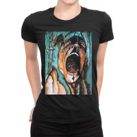 Trending Series Of Scream - Anguish Ladies Fitted T-shirt | Artistshot