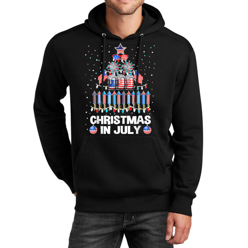 Awesome Beer Xmas Tree Summer For Christmas In July Unisex Hoodie | Artistshot