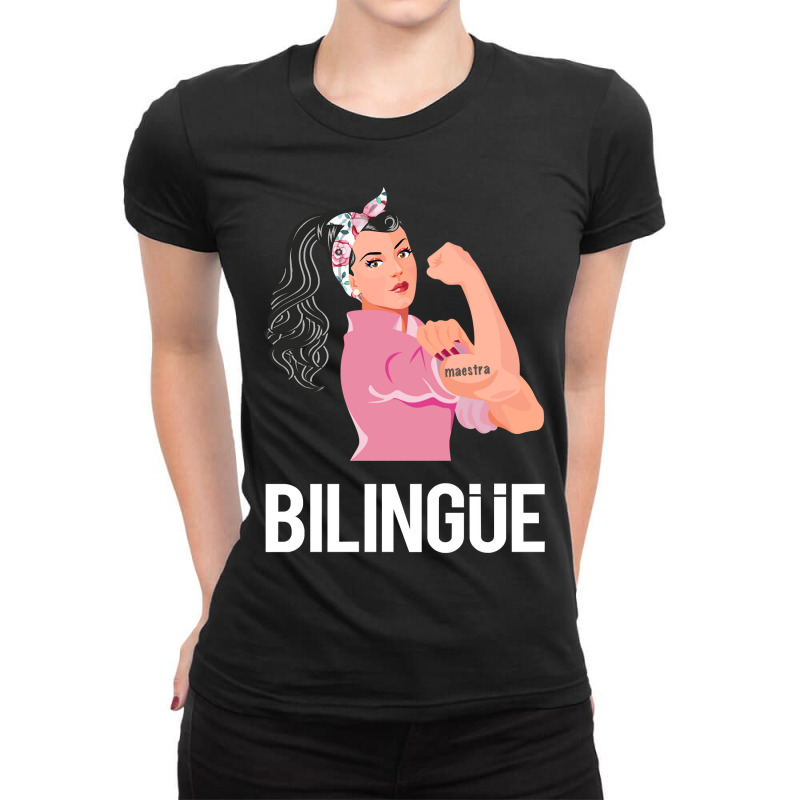 Maestra Bilingue Bilingual Spanish Teacher Ladies Fitted T-Shirt by thuhuong | Artistshot