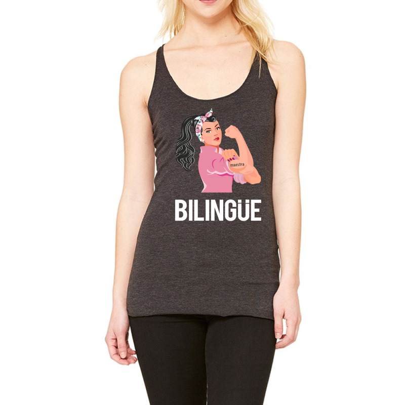 Maestra Bilingue Bilingual Spanish Teacher Racerback Tank by thuhuong | Artistshot