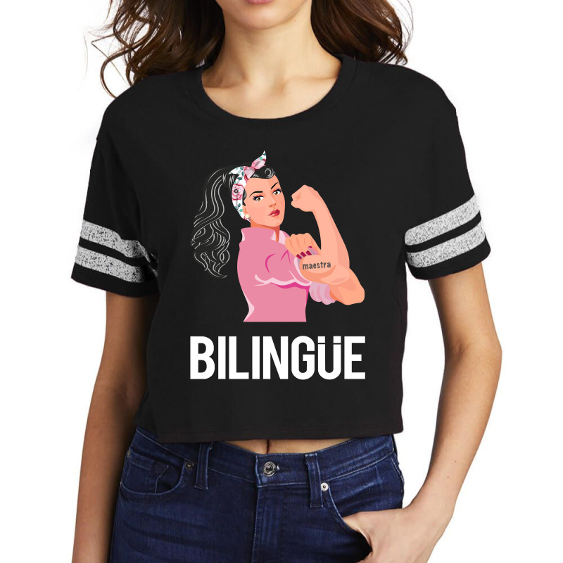 Maestra Bilingue Bilingual Spanish Teacher Scorecard Crop Tee by thuhuong | Artistshot