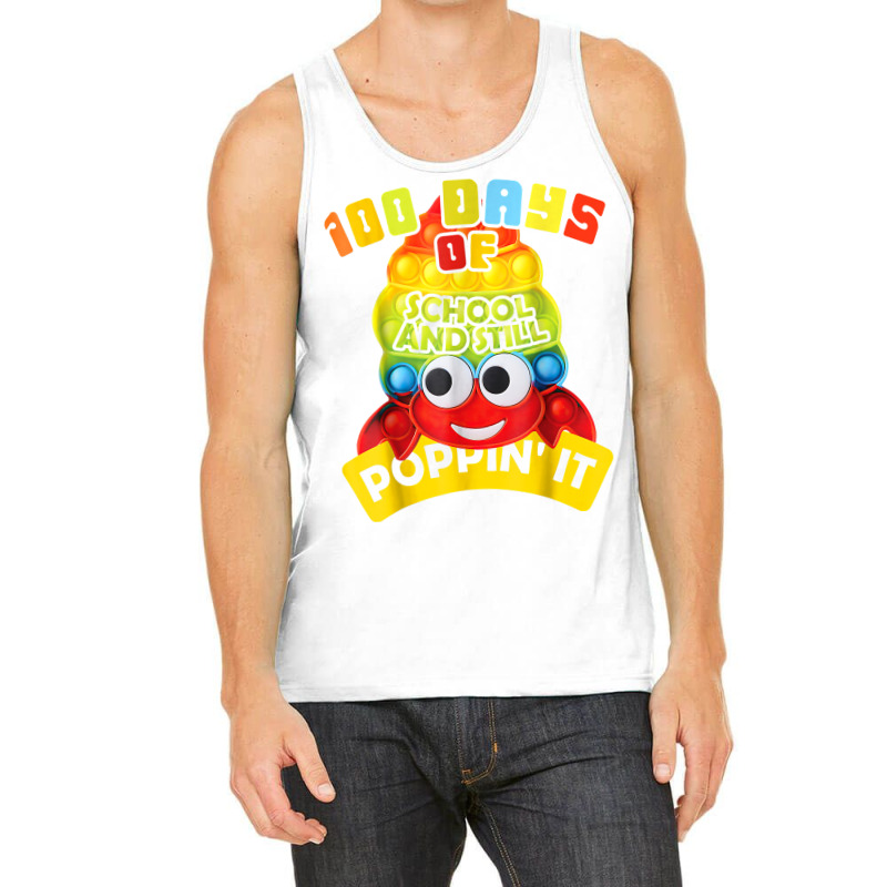 100 Days Of School And Still Poppin' It 100 Days Crab Pop It T Shirt Tank Top | Artistshot