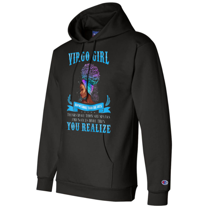 Womens Virgo Girl September August  Birthday Zodiac Womens _002 Champion Hoodie | Artistshot