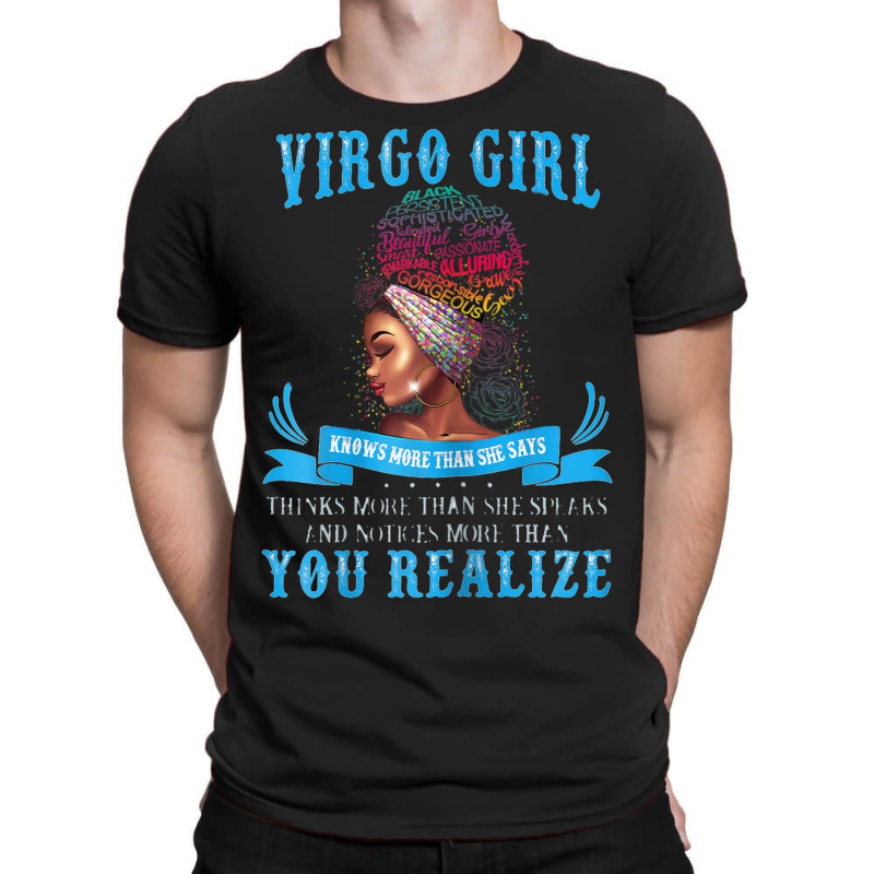 Womens Virgo Girl September August Black Girl Magic Zodiac Bday T-shirt | Artistshot