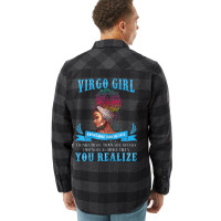 Womens Virgo Girl September August Black Girl Magic Zodiac Bday Flannel Shirt | Artistshot