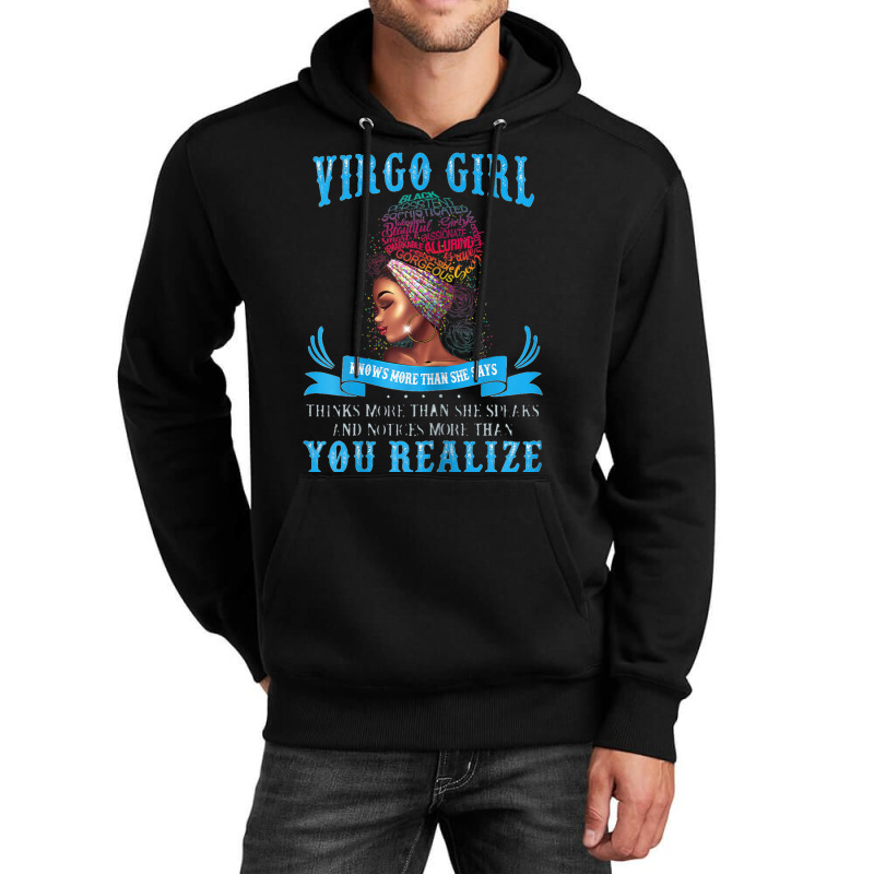 Womens Virgo Girl September August Black Girl Magic Zodiac Bday Unisex Hoodie | Artistshot