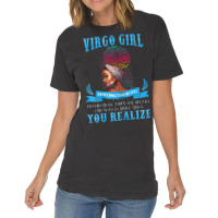 Womens Virgo Girl September August Black Girl Magic Zodiac Bday Vintage T-shirt | Artistshot