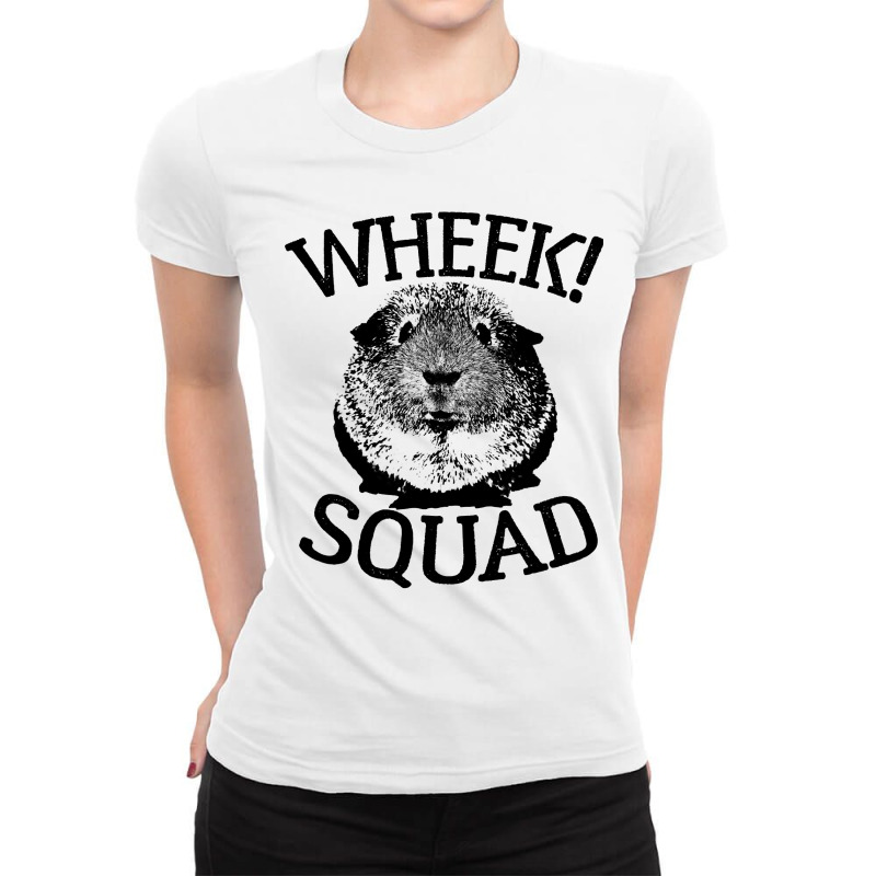 Guinea Pig S Wheek Squad Cute Funny Guinea Pig S Ladies Fitted T-Shirt by Davidartist | Artistshot