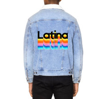 Womens Womens Latina Latinx Colorful Trendy 2019 Gift Unisex Sherpa-lined Denim Jacket | Artistshot