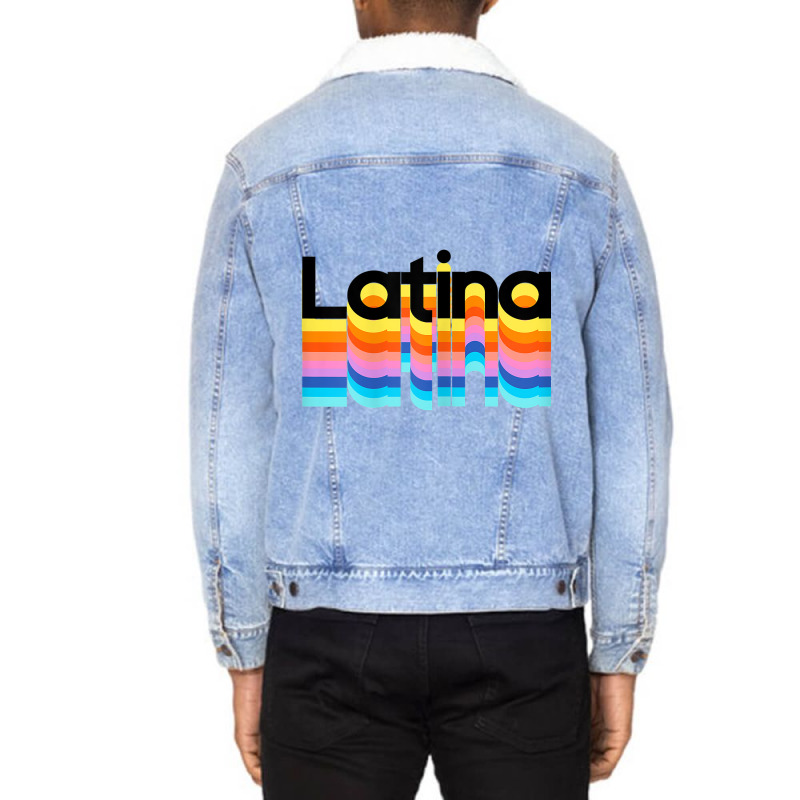 Womens Womens Latina Latinx Colorful Trendy 2019 Gift Unisex Sherpa-lined Denim Jacket | Artistshot