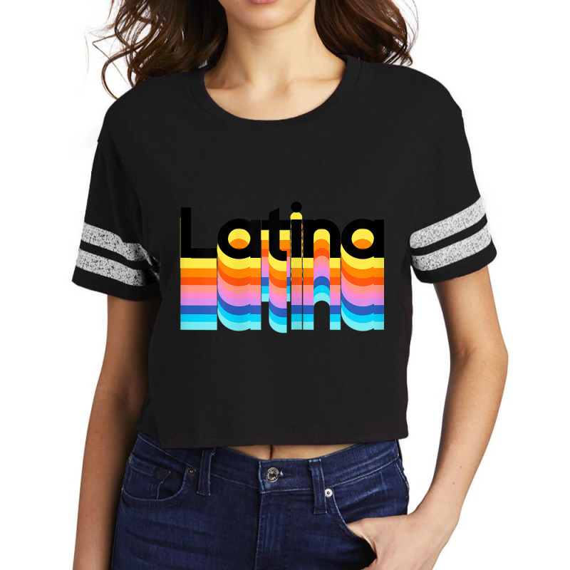 Womens Womens Latina Latinx Colorful Trendy 2019 Gift Scorecard Crop Tee by BRANDONARKER | Artistshot