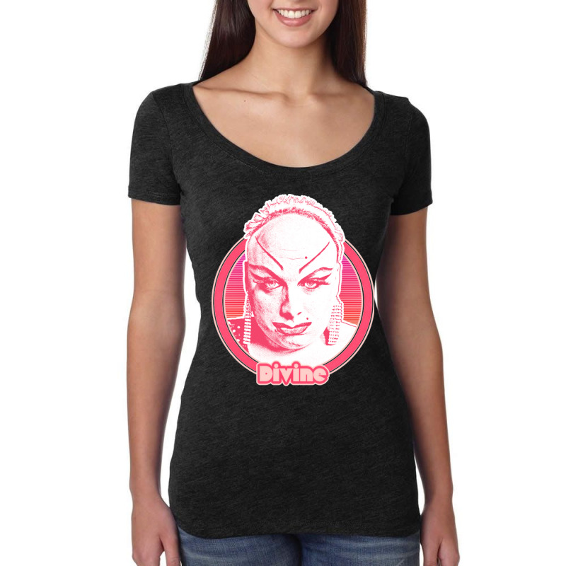 Divine 80s Style Retro Fan Art Design Women's Triblend Scoop T-shirt by ErnestGallon | Artistshot