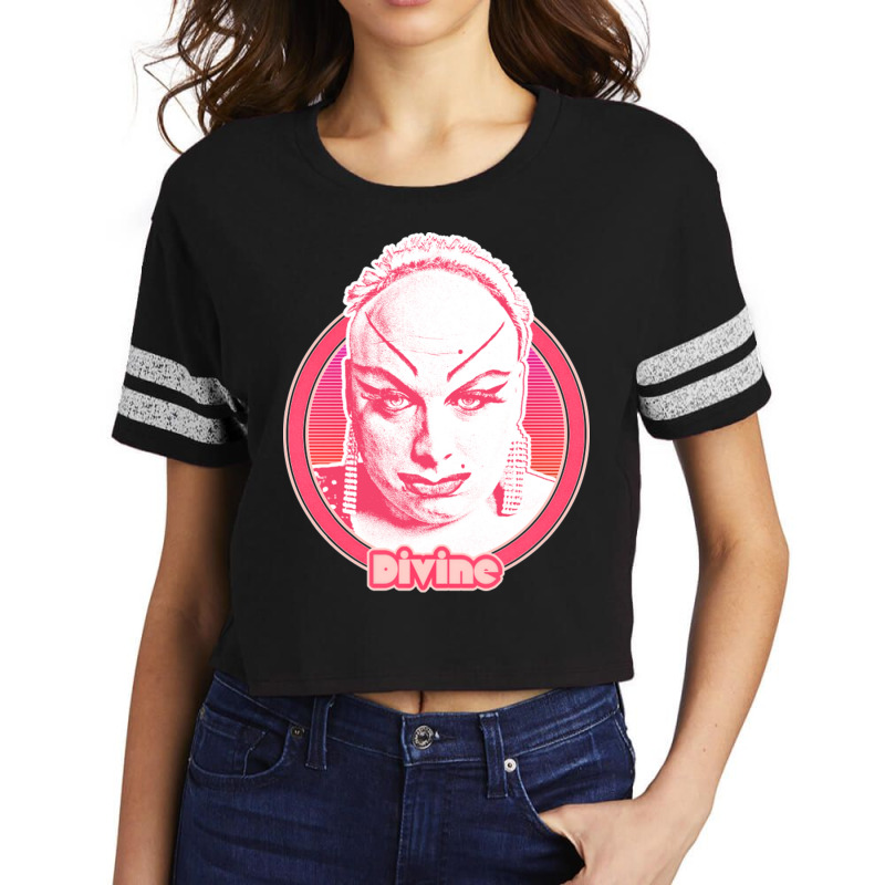 Divine 80s Style Retro Fan Art Design Scorecard Crop Tee by ErnestGallon | Artistshot