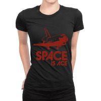 Trending Space Is Ace Vintage Science Ladies Fitted T-shirt | Artistshot