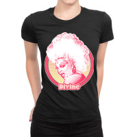 Divine Retro Fan Art Design Ladies Fitted T-shirt | Artistshot