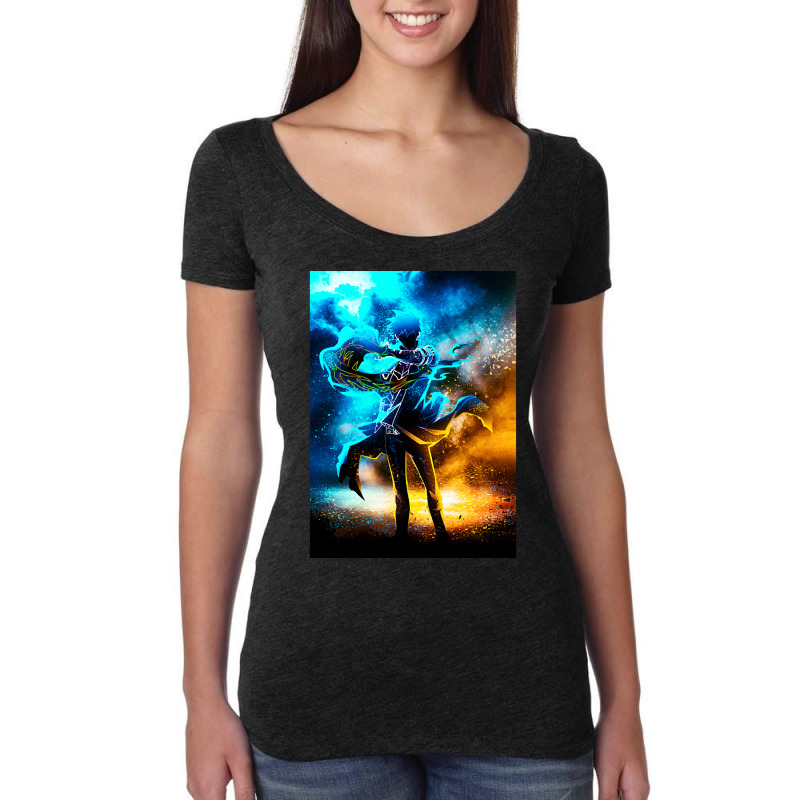 Limited Edition Soul Of Anime Women's Triblend Scoop T-shirt by Pannell Quintero | Artistshot