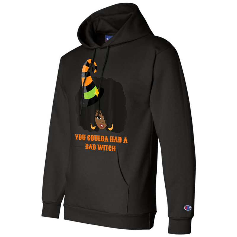 You Coulda Had A Bad Witch Funny Afro Female Champion Hoodie | Artistshot