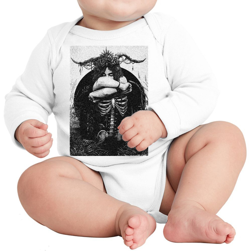 Occult Gothic Dark Satanic Unholy Witchcraft Grunge Emo Goth Long Sleeve Baby Bodysuit by HayleyArtist | Artistshot