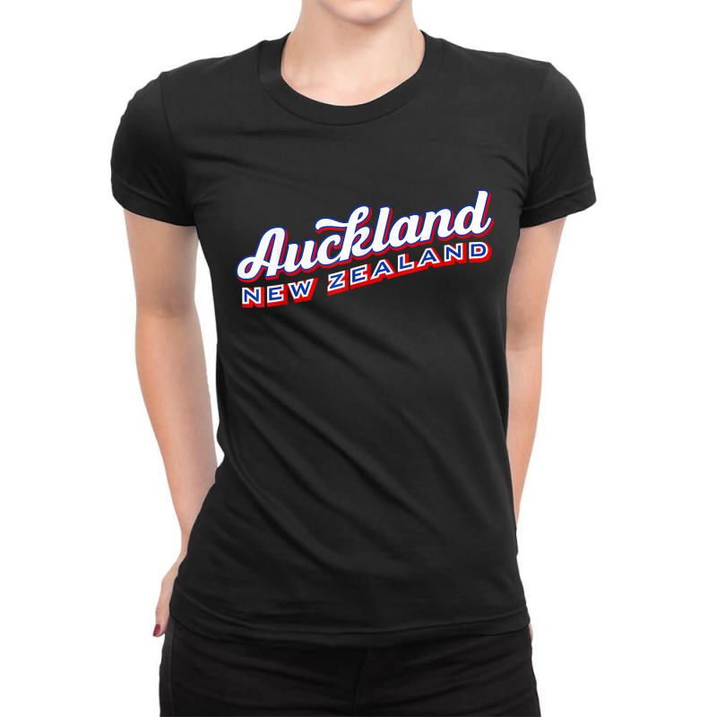 Auckland New Zealand T Shirt Ladies Fitted T-Shirt by tawny4okburd | Artistshot