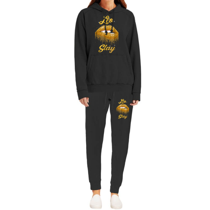 Zodiac Leo Slay Lip T Shirt Hoodie & Jogger Set | Artistshot