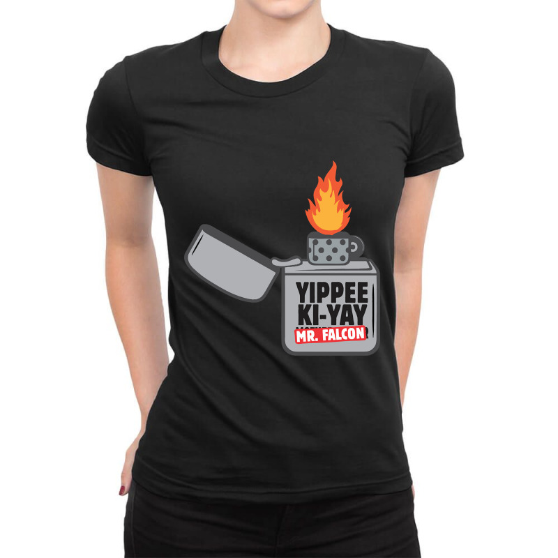 Trending Yippee Ki-yay Mr. Falcon Ladies Fitted T-Shirt by macklinsampson | Artistshot