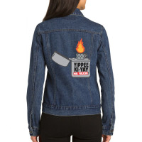 Trending Yippee Ki-yay Mr. Falcon Ladies Denim Jacket | Artistshot