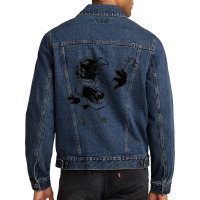 Trending Raven Playing Guitar Men Denim Jacket | Artistshot