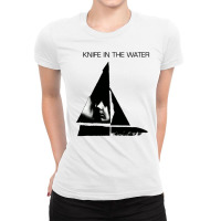 Knife In The Water Poster Of The 1962 Cult Polish Psychological Thrill Ladies Fitted T-shirt | Artistshot