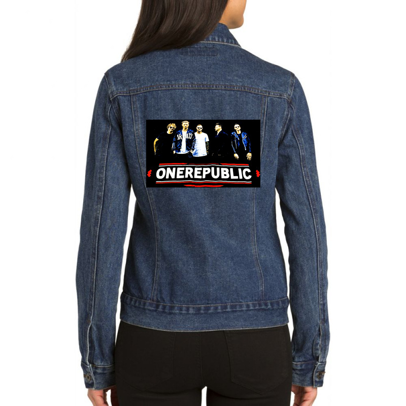 One Republic, One, Republic, One Republic Vintage, One Republic Art, O Ladies Denim Jacket | Artistshot