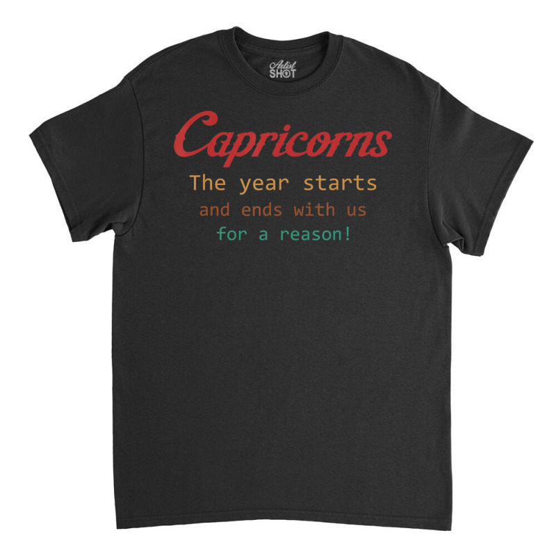 Trending Capricorns Vintage Birthday Astrology Zodiac Sign Classic T-shirt | Artistshot